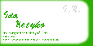 ida metyko business card